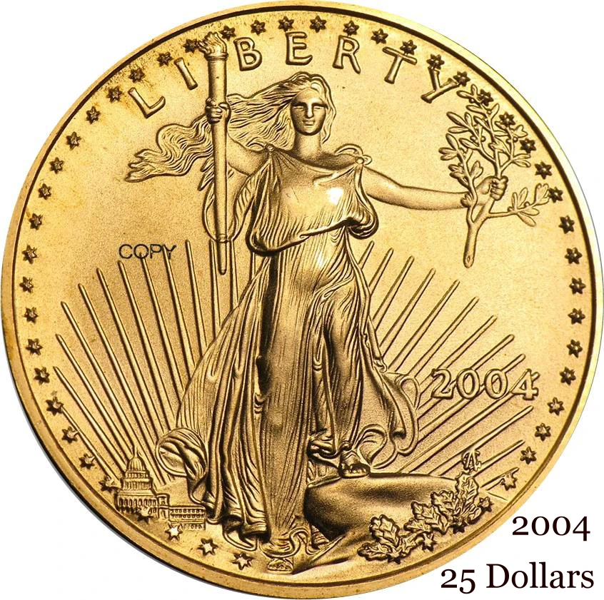 

Соединенные Штаты, США, 0, 25 долларов, половина унции, американский золотой Орел, слитки, монета США, свобода, золото, латунь, металлическая ко...