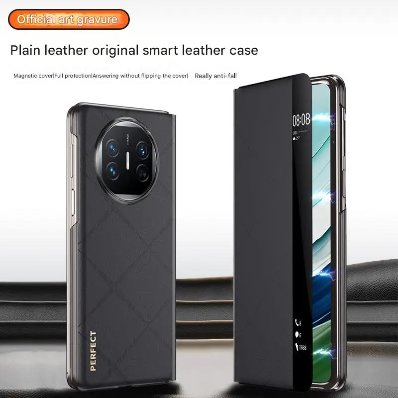 Роскошный кожаный чехол для huawei mate x5 x3 модная приятная кожи задняя крышка