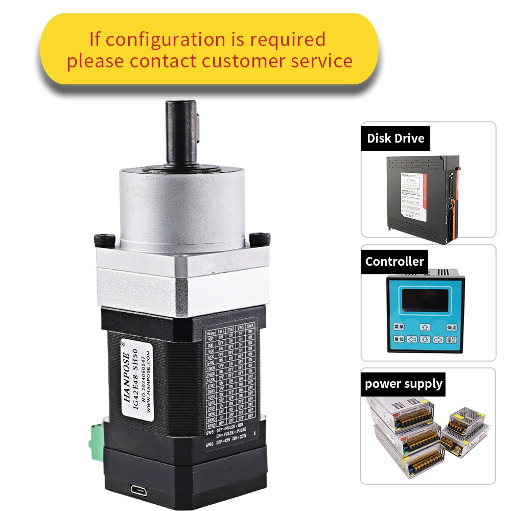 IG42E48-SH50 2 0 А 3 В 42 двигатель с гармоническим редуктором встроенный промышленный