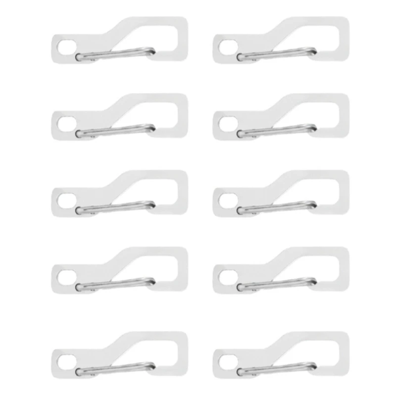 Зажим из нержавеющей стали для карабинов 10 шт