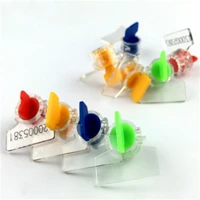 20pcs easy to use waterelectric meter seal lead seal anti theft without wire button shape red yellow blue green