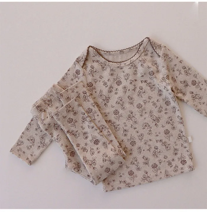 

Baby Girl Clothes Set Kids Printed Shirt+ Pants Toddler Clothing 0-2Y