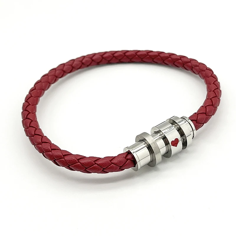 LAN MB Bracelet Little Spades Luxury Designe PU Leather Hand Strap for Men And Women Love Gift