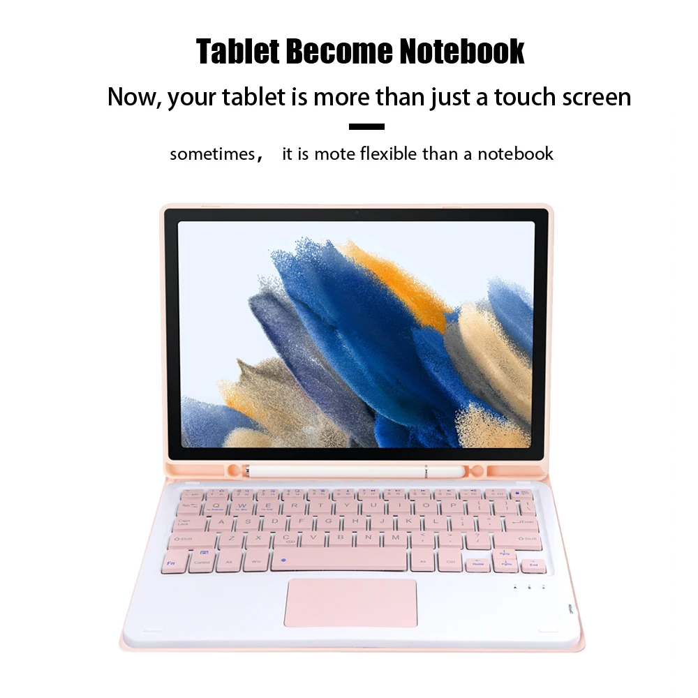 Беспроводная Bluetooth-клавиатура с чехлом-подставкой и кобурой для Samsung Galaxy Tab A8 10 5 -