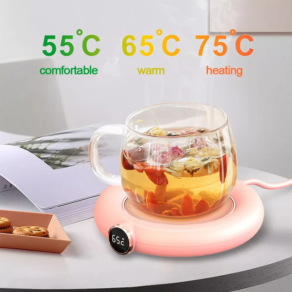 

USB Cup Warmer 3 Gear Temperature Heating Pad Hot Tea Makers for Coffee Milk Tea Heating Warmer Coaster 2021 Kitchen Appliances