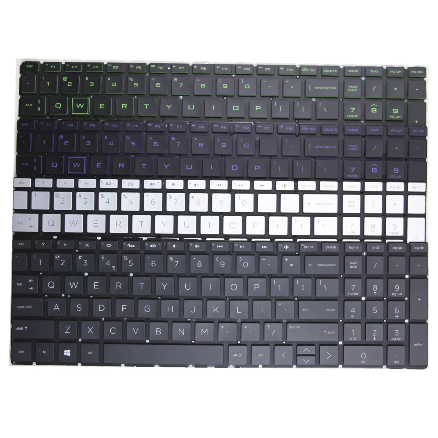 

100%New Original US HP Pavilion 15 DA 15-DA 15-DB 15-DX 15-DR 250 G7 255 G7 15-DS 15-CS C139 C135 C136 English backlit Keyboard