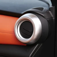 car abs carbon fibermatte air vent outlet trim for nissan kicks 2016 2017 2018 air conditioning vent cover sticker interior