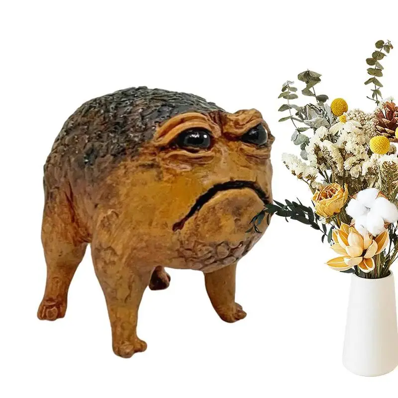 

Statue For Garden Resin Realistic Frog Yard Sculpture Portable Figurine For Patio Lawn Porch Flower Bed Desktop Ornament For