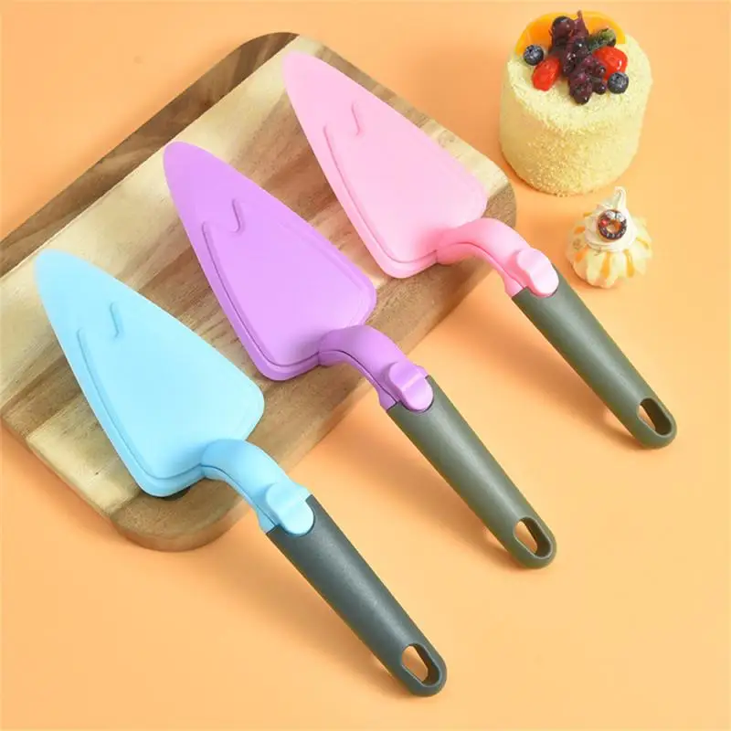 

Easy To Clean Food Grade Materials Cream Cake Dessert Shovel Pushable Pizza Cutter Separable Tooth Cake Spatula Baking Tools