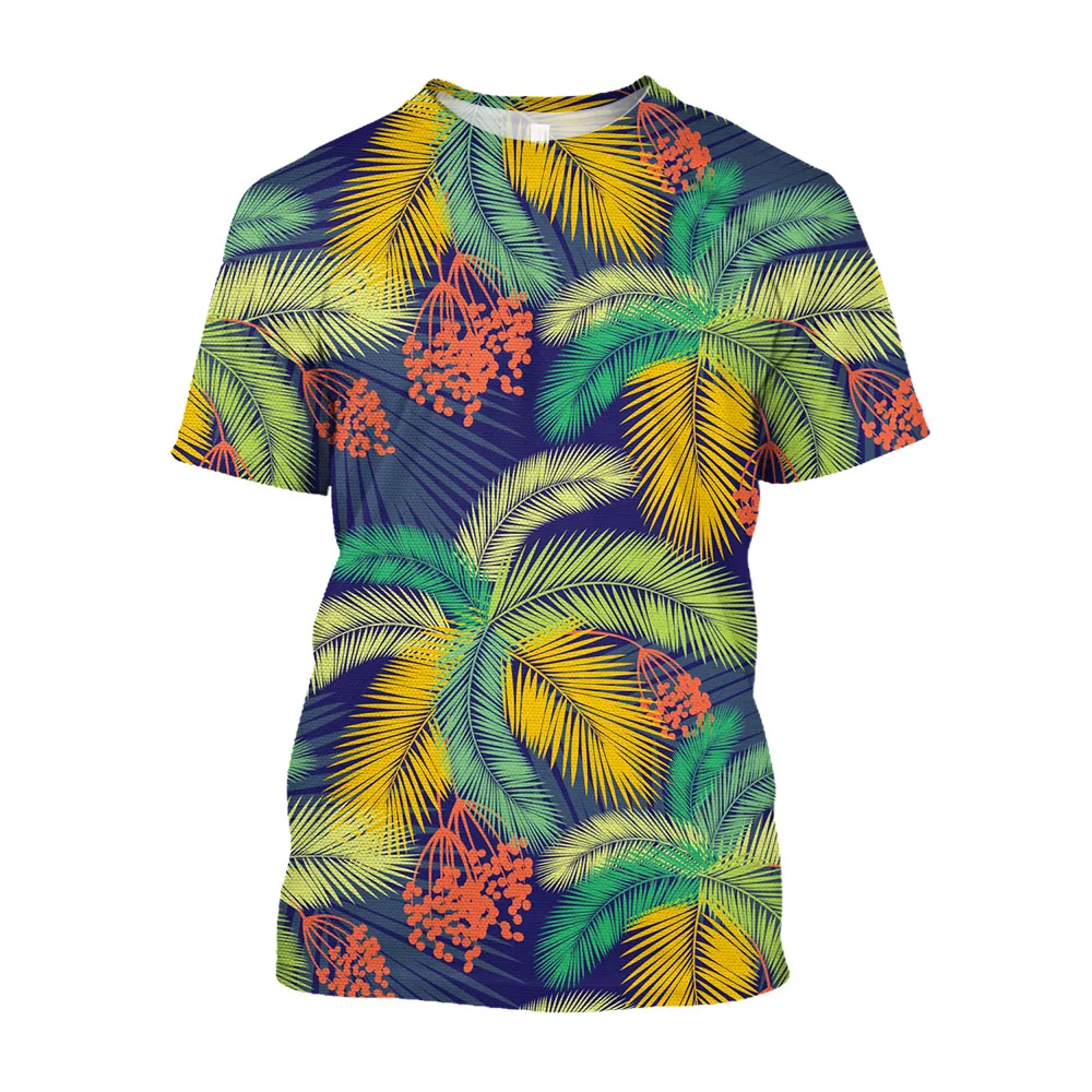 

Jumeast 3D Palm Tree Printed Men T-shirts Harajuku Fashion Casual Beach Hawaiian Tee Shirt Aesthetic Clothing Plus Size T-shirty