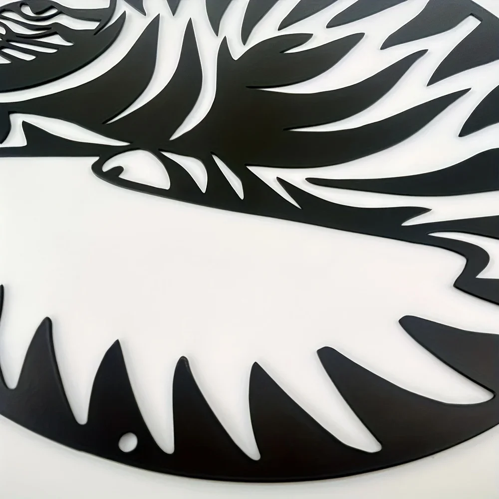 Геометрический Металлический Силуэт Кошки Настенный Декор Зачарованная