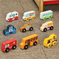 wood railway magnetic train toys wooden train track accessories helicopter car truck railway tracks parts for children toys