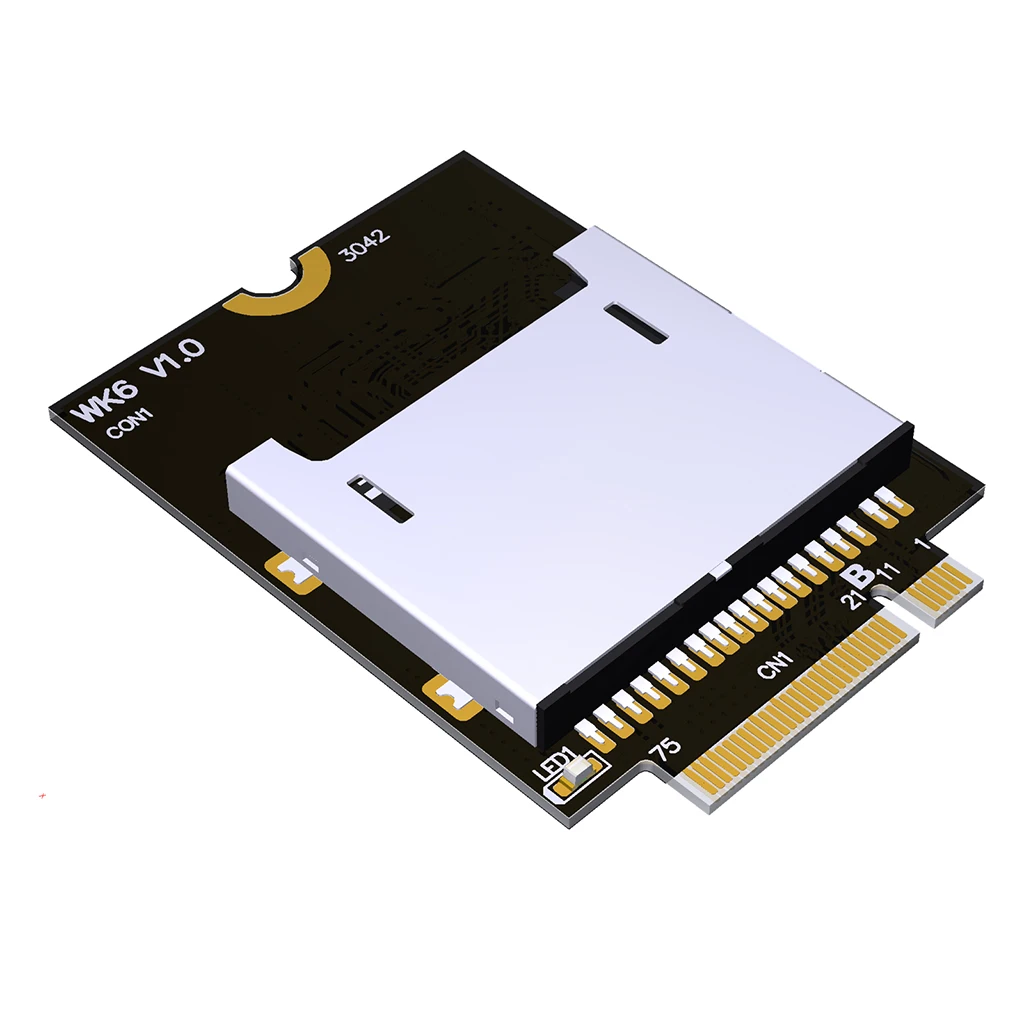 

Ноутбук M.2 B-ключ к SD4.0 карта памяти UHS-II USB 3,0 SSD NGFF 3042 конвертер M2 Key-B WWAN 4G слот