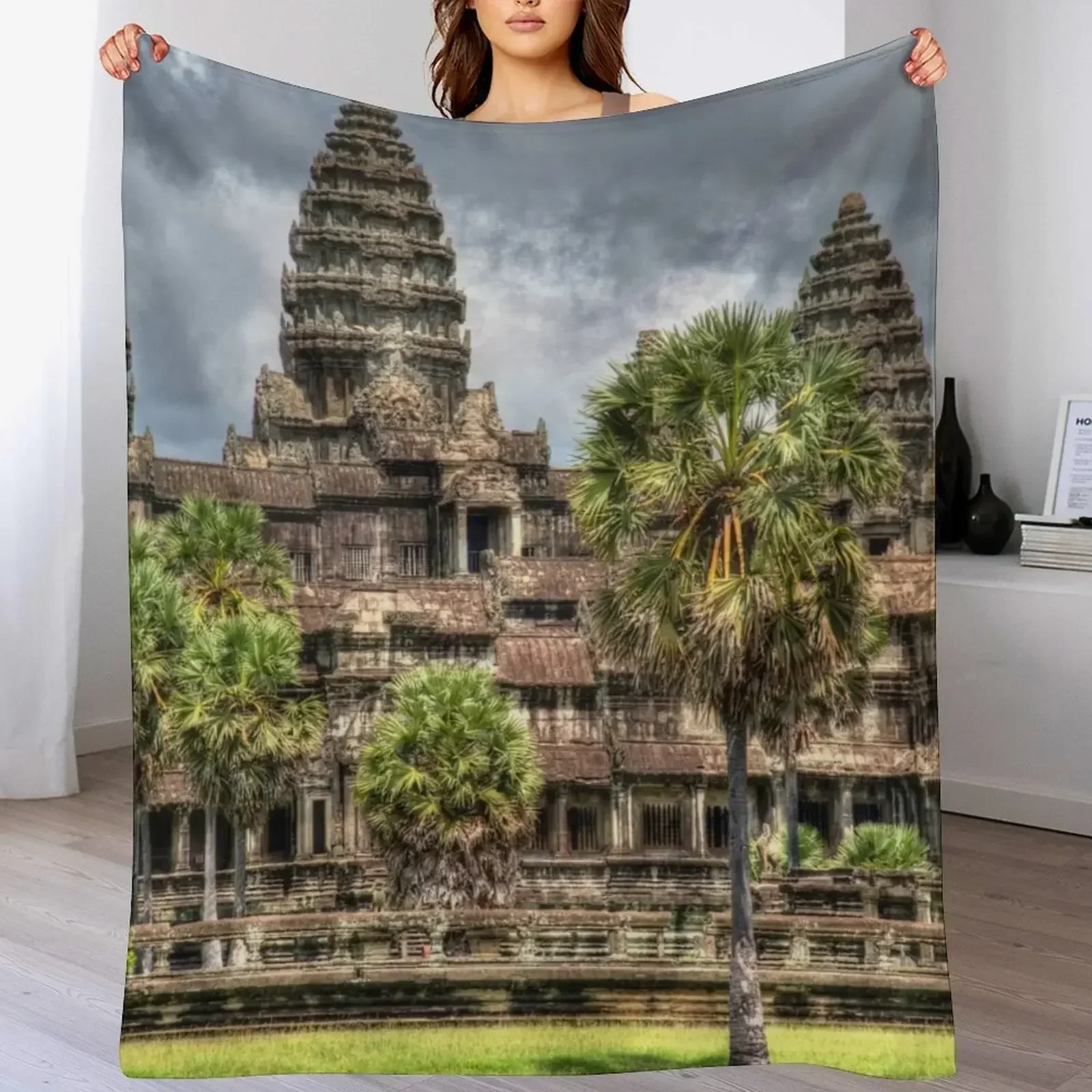 Одеяло Angkor Wat Temple Cambodia покрывала на кровать плюшевые одеяла