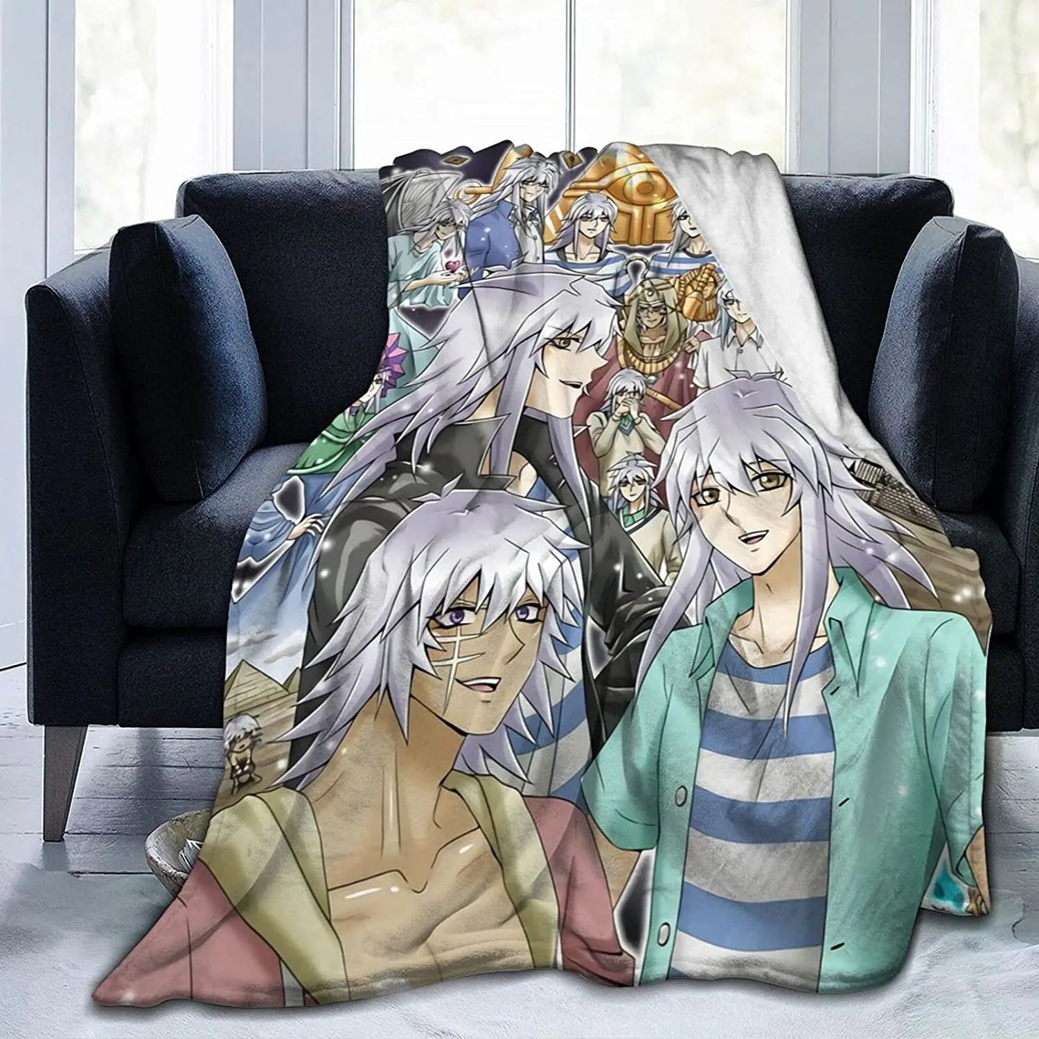 

Ryo Bakura Fluffy Soft and Comfortable Blanket, Anime Warm Embrace of Sympathy