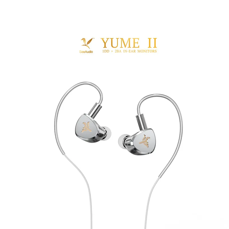 Фото Наушники SeeAudio Yume2 1DD + 2BA гибридный блок Hi-Fi наушники YUME II DJ музыкальный монитор IEM с Наушники SeeAudio Yume2 1DD + 2BA гибридный блок Hi-Fi наушники YUME II DJ музыкальный монитор IEM с