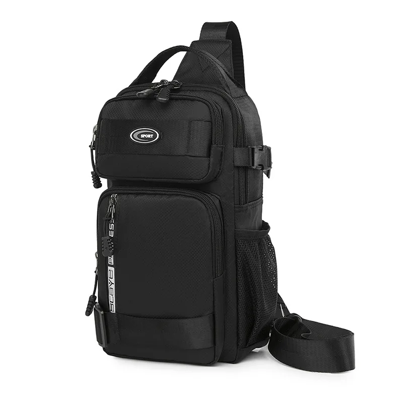 Вместительная Мужская нагрудная сумка из ткани Оксфорд