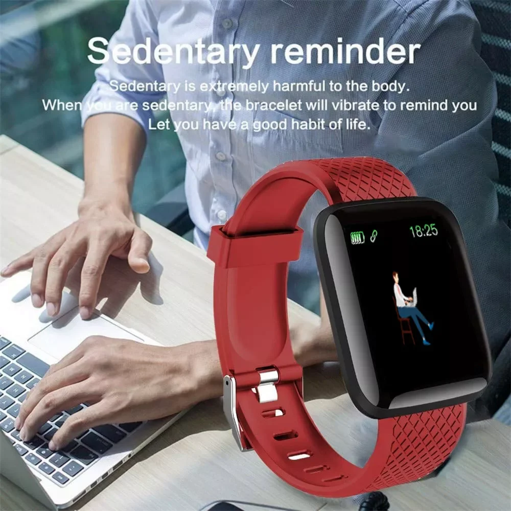 

Smart Watches Men Women 116 Plus Heart Rate Watch Smart Wristband Sports Watches Smart Band Waterproof Smartwatch Android