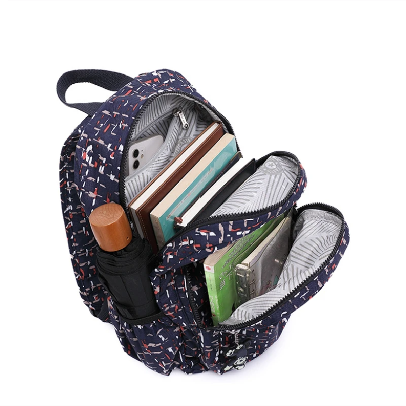 TEGAOTE водонепроницаемый 2024 нейлоновый Модный повседневный рюкзак с цветочным