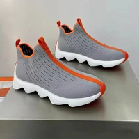 2022 designer technical canvas eclair knit sock sneaker comfortable breathable male footwear light sole