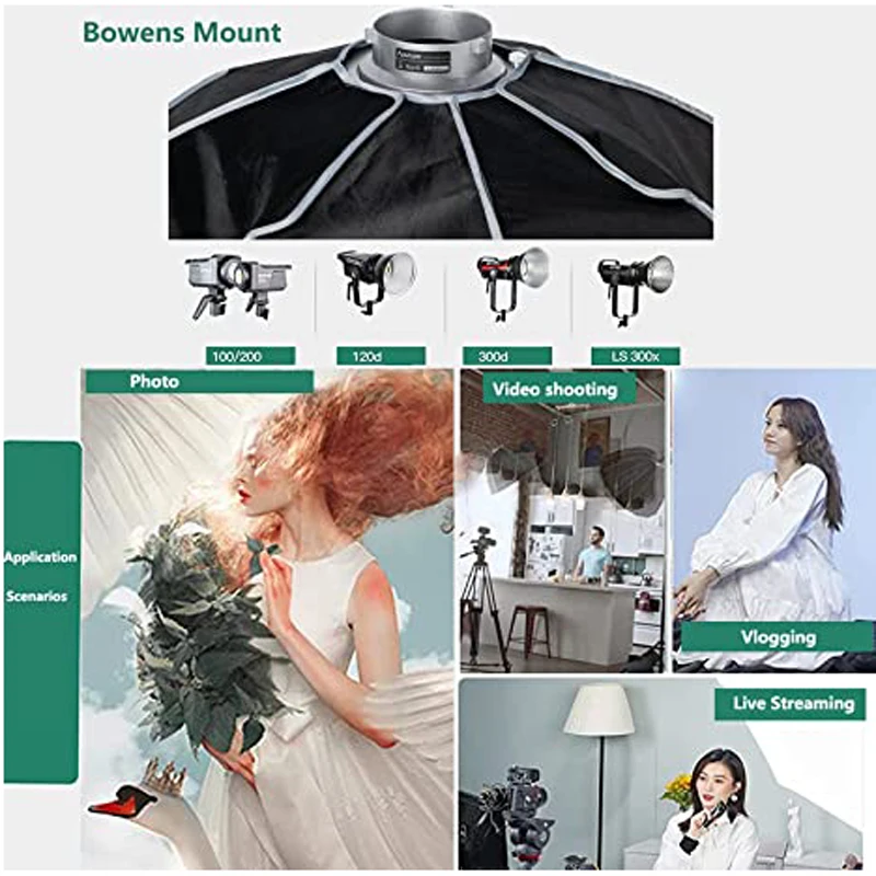 Свет Aputure восьмиугольный 120 см портативный Bowens Mount Softbox фотография Аксессуары для