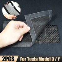 2pcs car air vent anti blocking dust cover rear seat air conditioning outlet covers for tesla model 3y 2017 2022