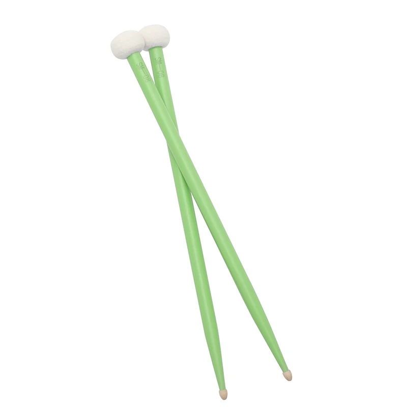 

2Piece Percussion Instrument Accessories Maple Felt Head Timpani Drumstick Drum Maple+Felt