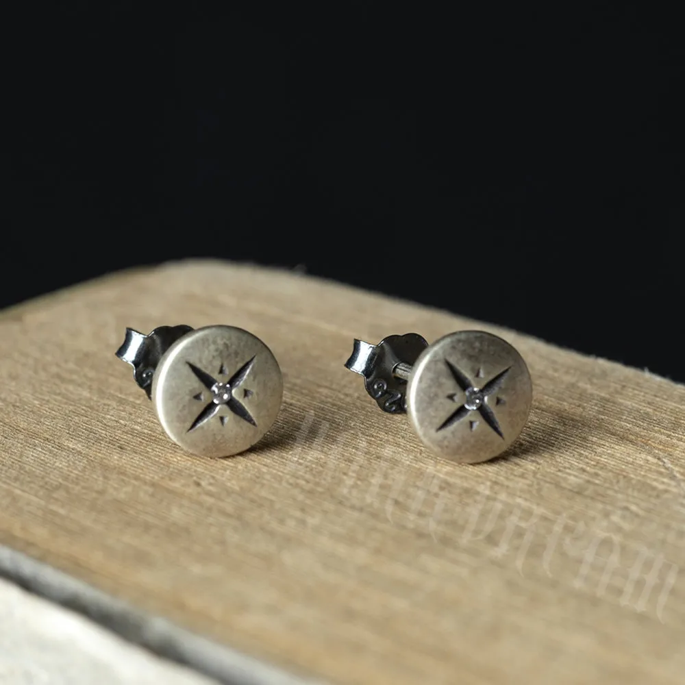 

New Small One Crystal Stud Earrings Women Men Punk Earrings 925 Sterling Silver Piercing Jewelry Drop Shipping