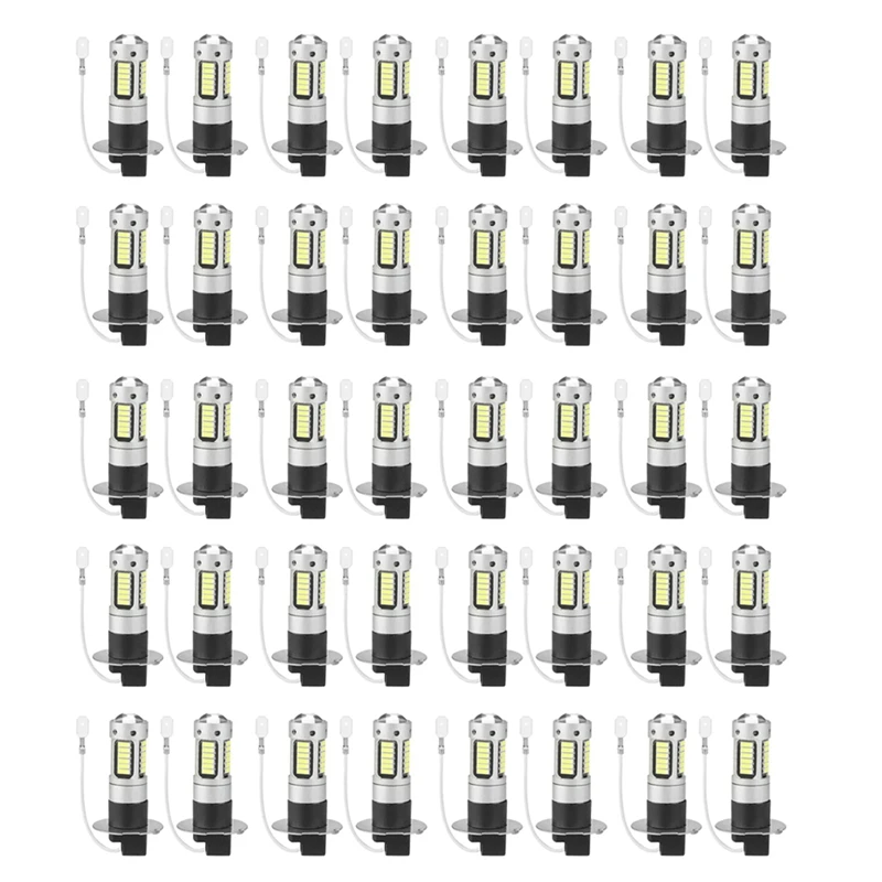 

40Pcs H3 Super Bright LED Fog Driving DRL Light Bulbs Kit 6000K White