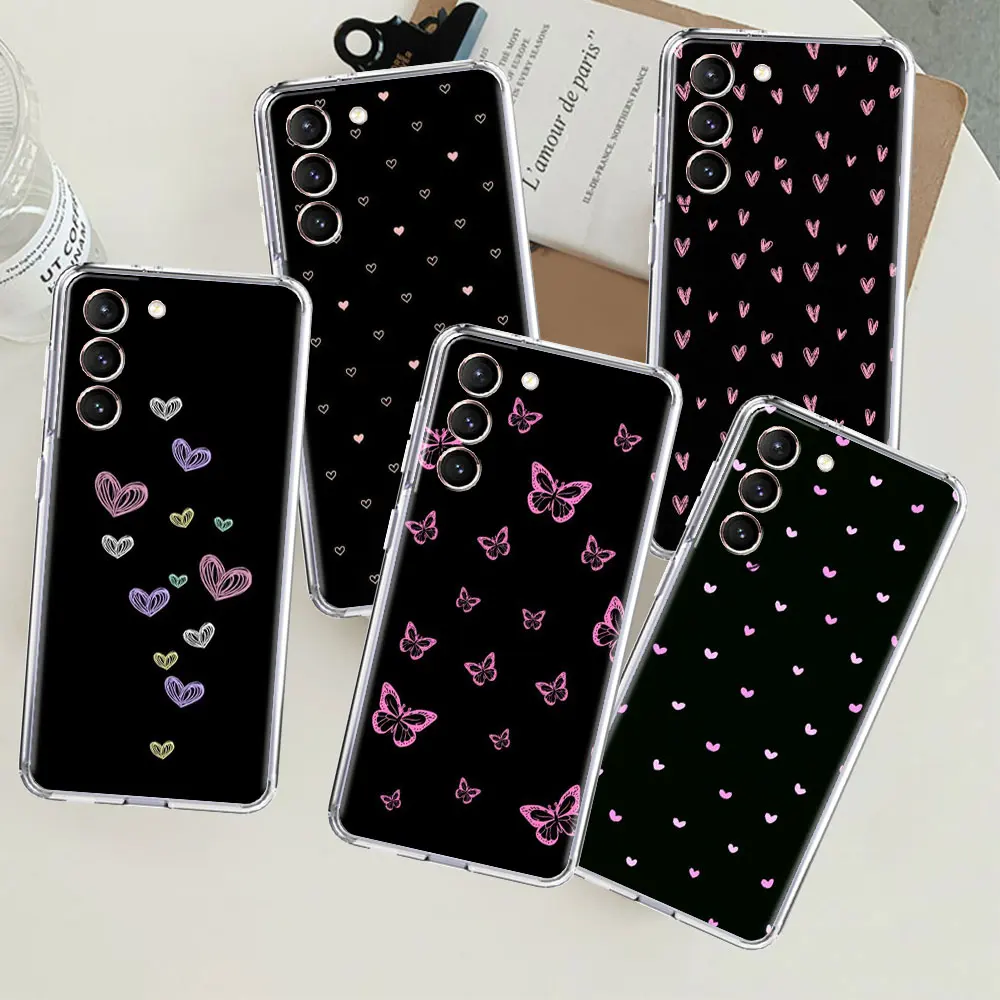 

Clear Case For Samsung Galaxy S22 S20 FE S21 S10 S9 Plus Note 20 Ultra 10 Lite Transparent Phone Shell Cute Love Heart