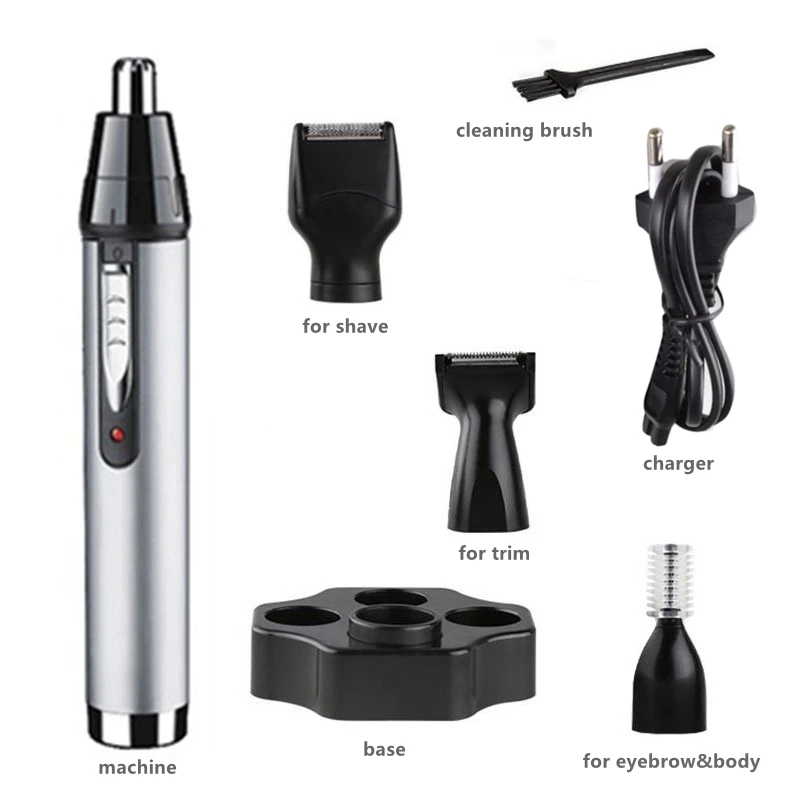 Origina 4in1 rechargeable nose ear hair trimmer for men grooming kit electric eyebrow beard trimer micro and ears | Бытовая техника