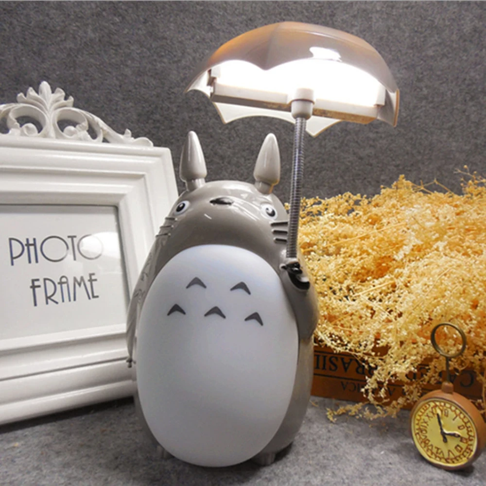 Lámpara de Anime Totoro para niños, luz LED bonita de mi país, Kawaii Ghibli Manga, accesorios para decoración de escritorio de habitación, mesa, regalo de lujo