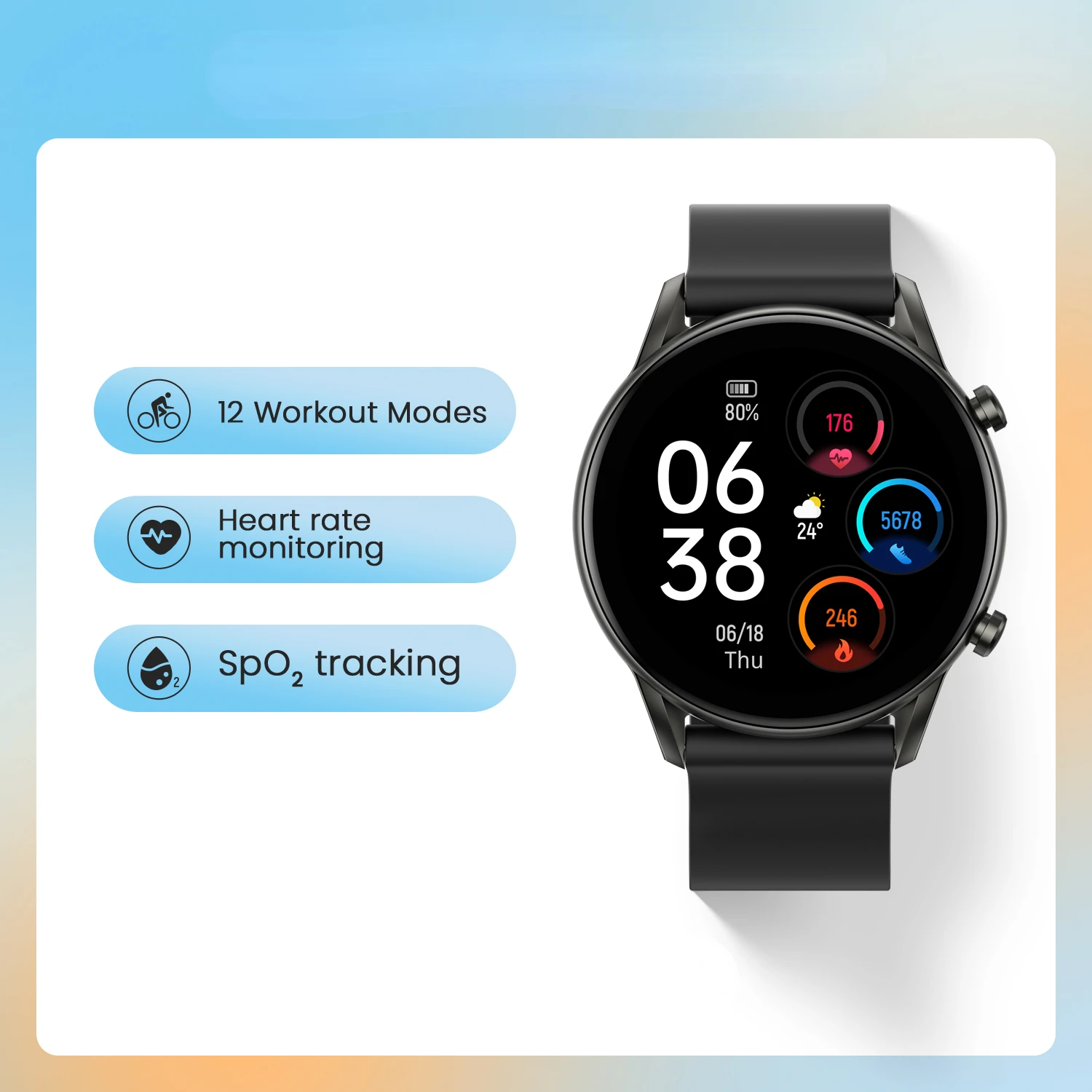 

RT2 smart watches Custom watch face Blood oxygen monitor 12 Sport Models Heart Rate Monito Sleep monitor IP68 Waterproof
