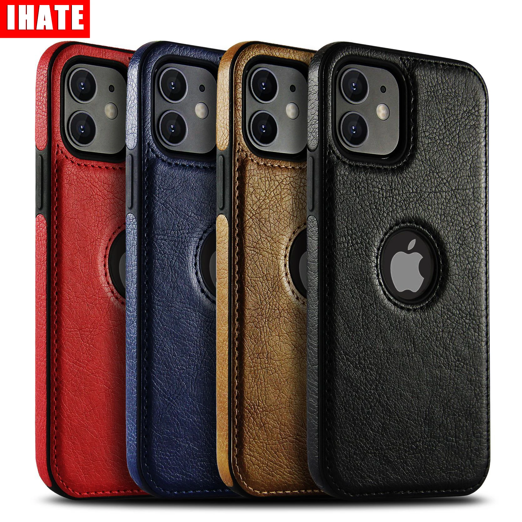 

Case For Iphone 13 11 12Pro Max XS Mini XR X 8 7 Plus Car Line Leather Stitching Mobile Apple Full Protective Cover Soft Case
