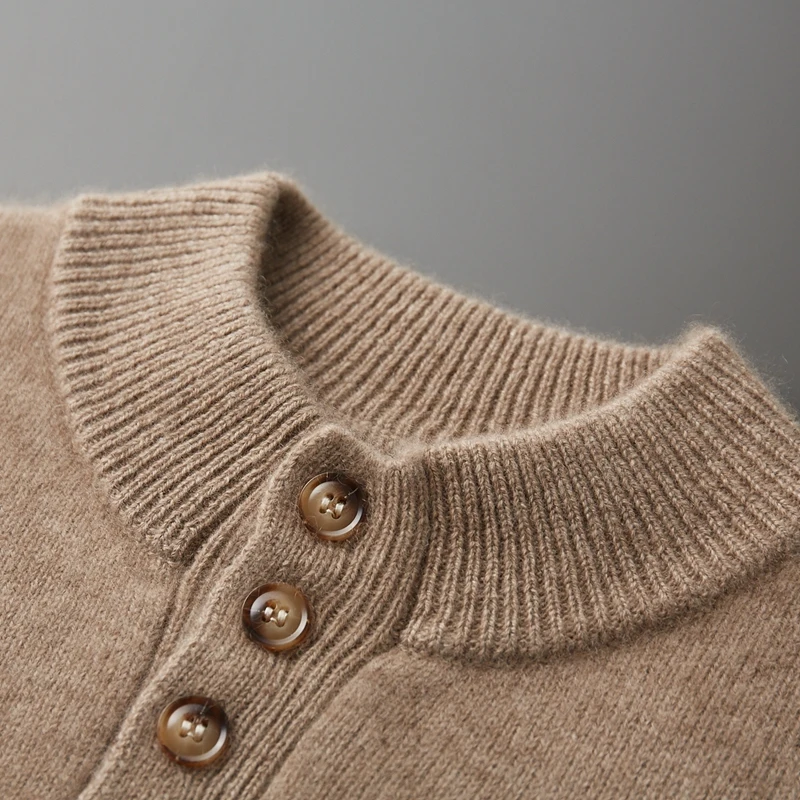 Свитер из 100% чистого кашемира класса A мужской вязаный пуловер с