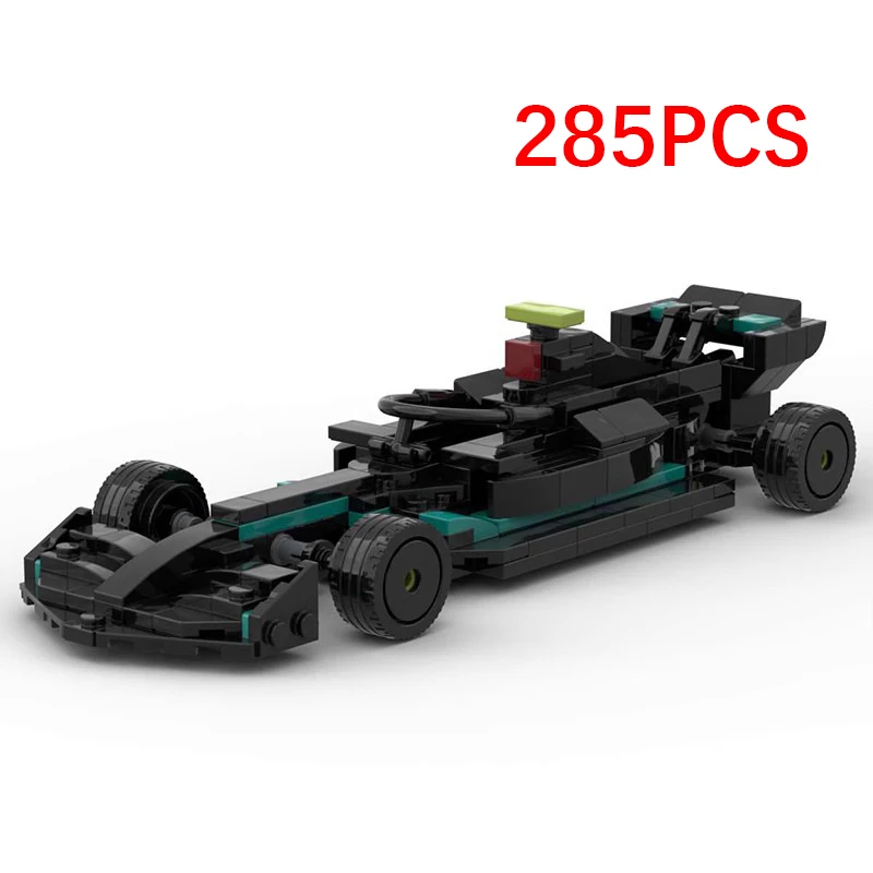 MOC- 139850 Формула F1 Автомобиль Суперкар W14 Строительные блоки Обучающий город