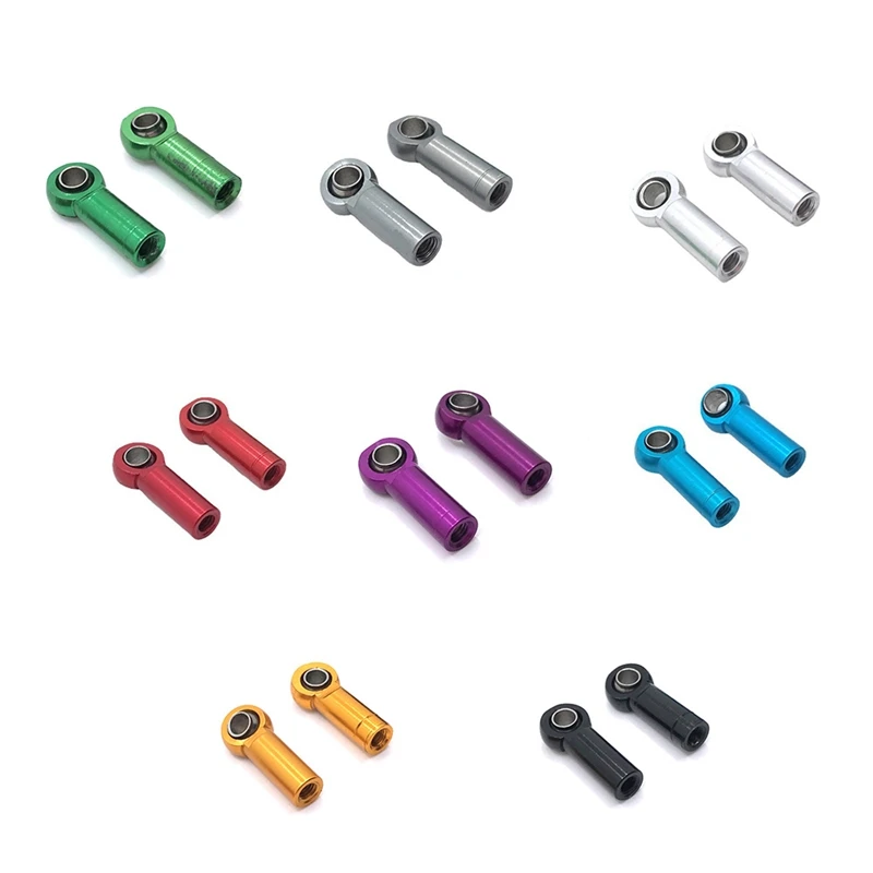 1Pair Metal M3 Tie Rod End Ball Joint Link Head Holder For 1/8 1/10 1/12 1/14 1/16 1/18 RC Crawler Truck Car