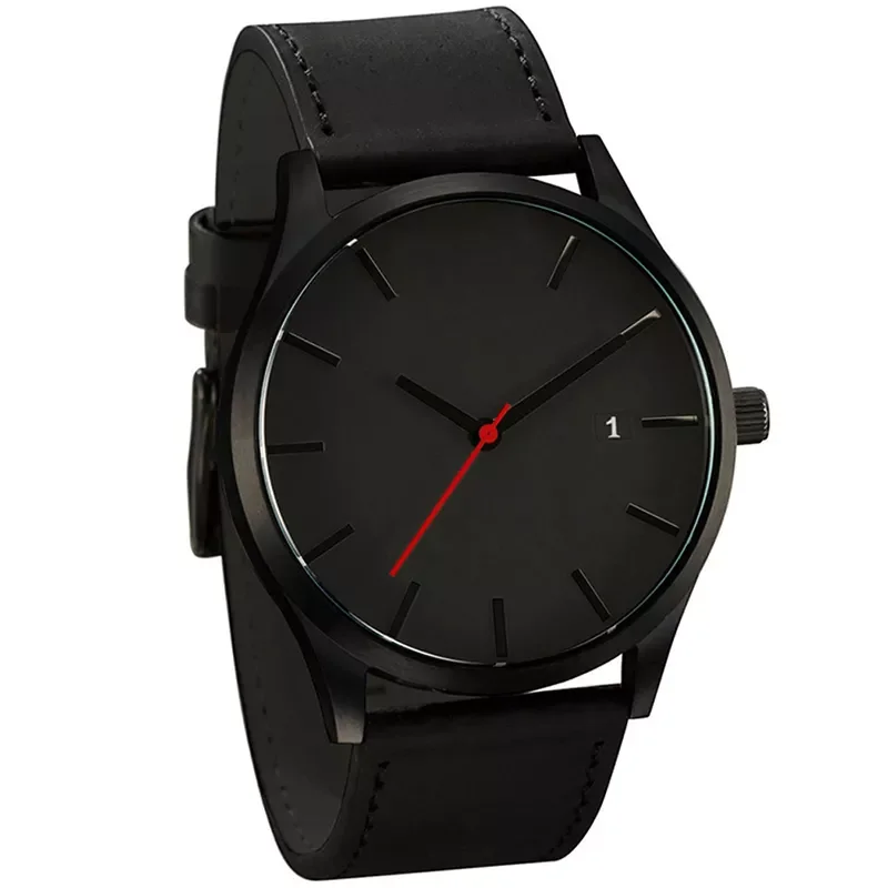 

Minimalist Men's Sports Watch, Automatic Date Calendar Stainless Steel Case, Leather Military Sports Watch, 2022 Men's Watch