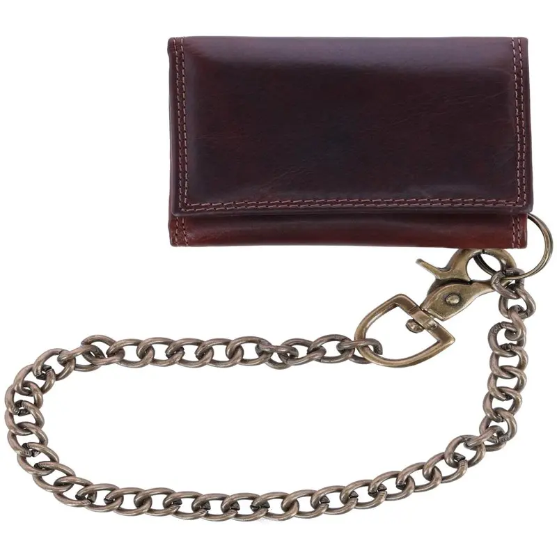 

Handsome RFID-Blocking Trifold Chain Wallet for Men - A High Security & Stylish Accessory
