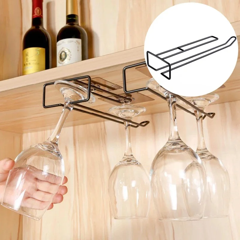 

Metal Holder Rack Paper Roll Holder Useful Wine Rack Glass Holder Hanging Bar Shelf Kitchen/Restaurant Wine Glass Storage