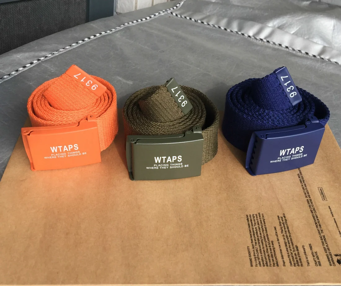 WTAPS 2023 Military canvas smooth buckle belt YD54