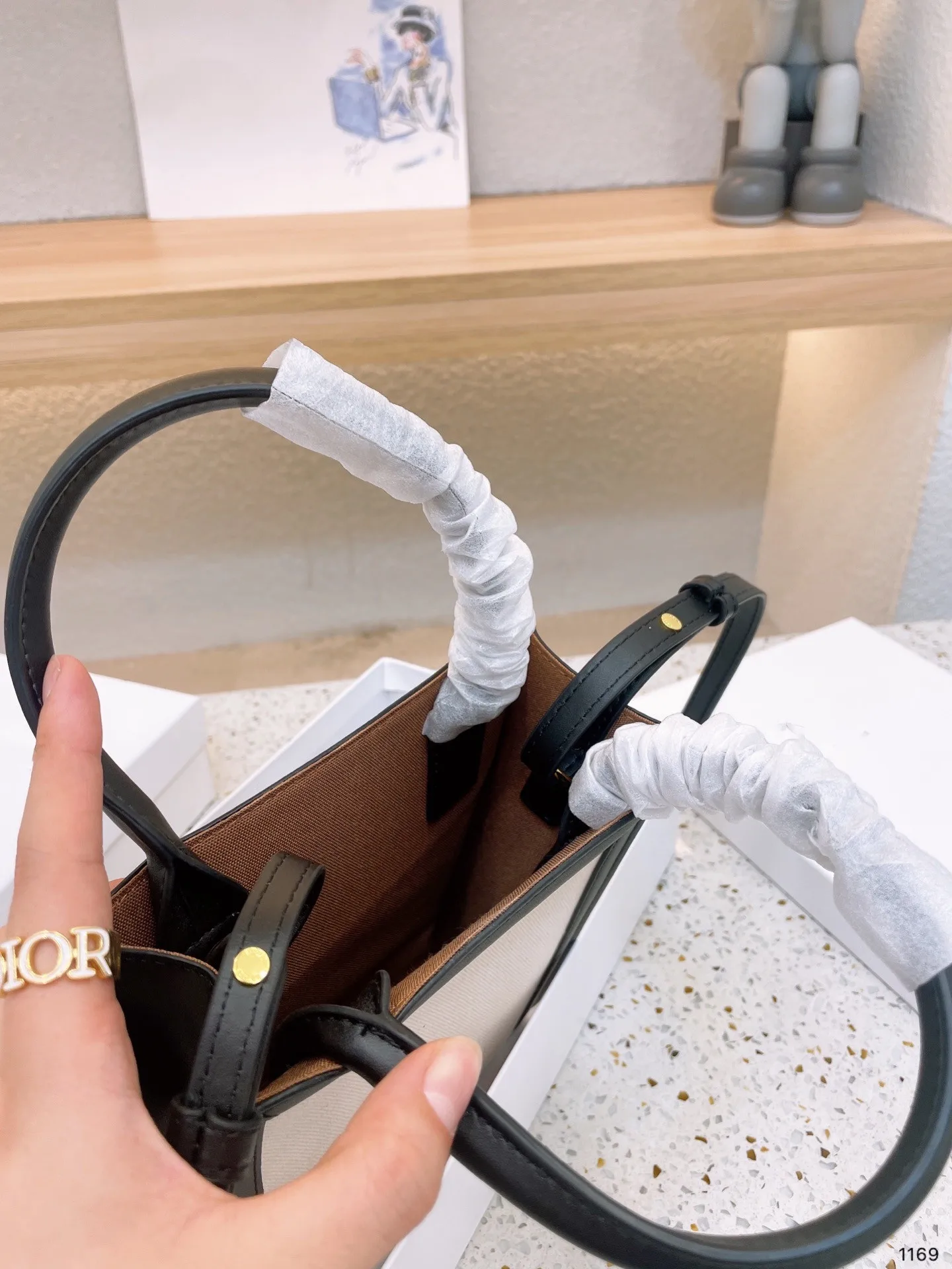 High quality brand shopping bag Single Shoulder Bag Canvas collage handbag shopping bag Single Shoulder Messenger Bag