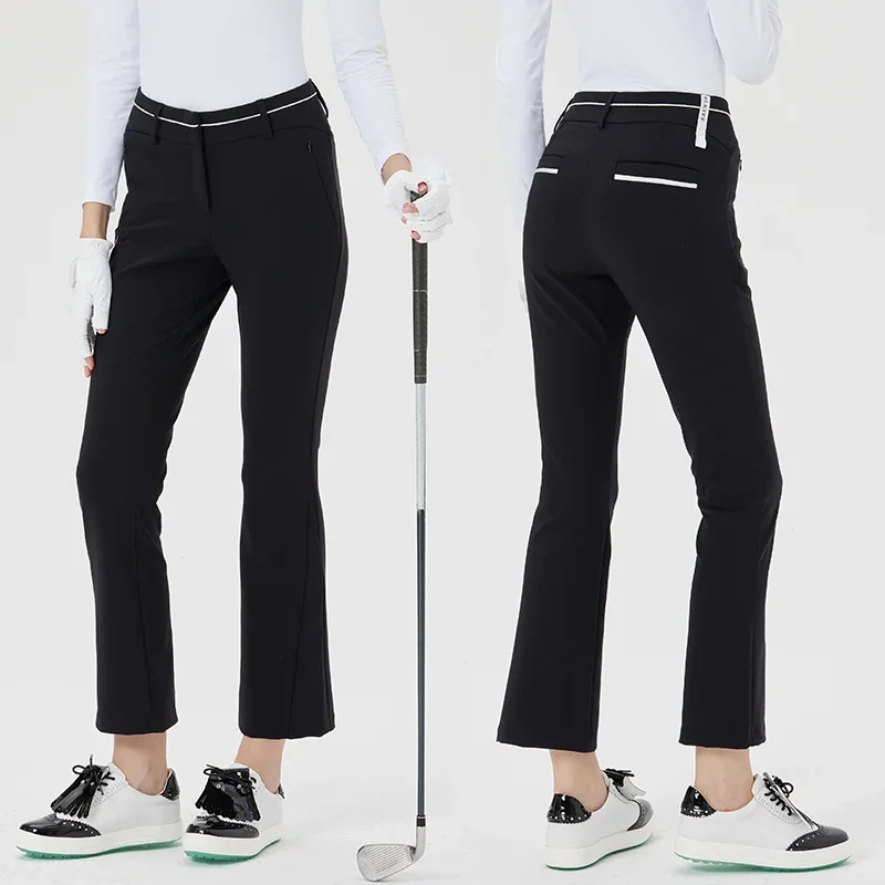 Новые Брюки для гольфа BG женские узкие спортивные Прямые длинные брюки