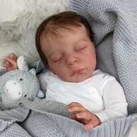 reborn baby boy doll 50 cm 3d paint skin soft silicone toy for girl like real cloth body sleeping alive dress with bag art bebe
