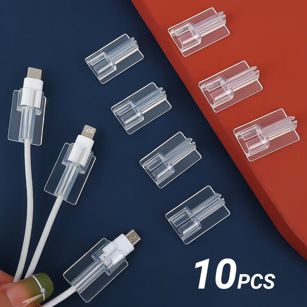 

For Apple IOS Mobile Phone Charging Cable Transparent Securing Clip Protective Cover Data Line Cord Clear Case For Iphone