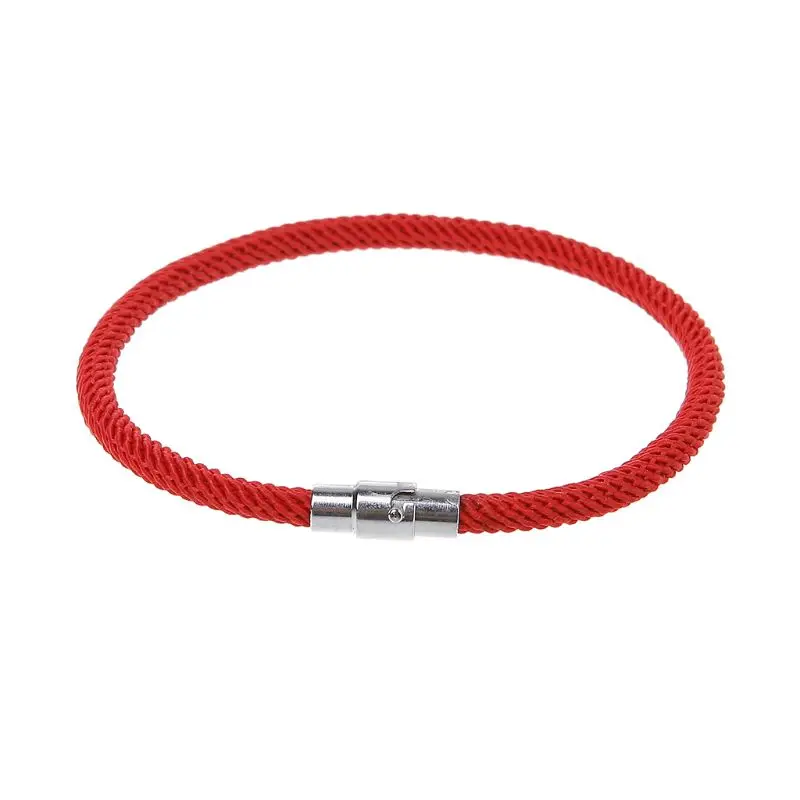 

Lucky Red Black Braided String Bracelet Magnetic Clasp Bracelet Hand Rope Bracelet Jewelry Decoration Gift for Women Men