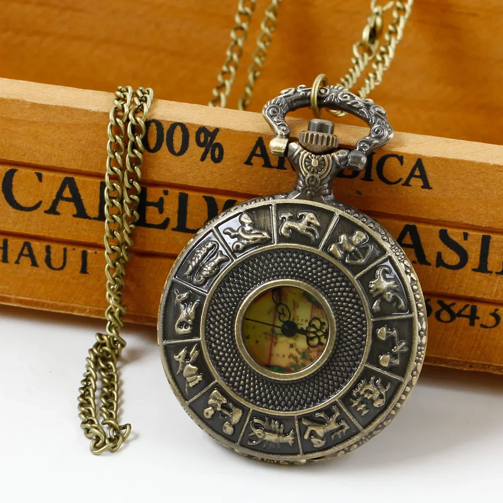 Ажурные карманные часы-брелок с картой из Австралии для мужчин и женщин