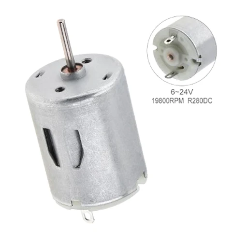 Мини-вентиляторы, соковыжималка, водяной насос, инструмент для красоты, игрушки «сделай сам», мини-двигатели постоянного тока R280, двигатели постоянного тока с высоким крутящим моментом и высокими оборотами в минуту, 3-12 В, 3500 об/мин