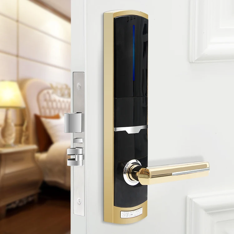GTD Lock Smart Door Lock Swipe Card to Unlock for Hotel Using with Free Management System