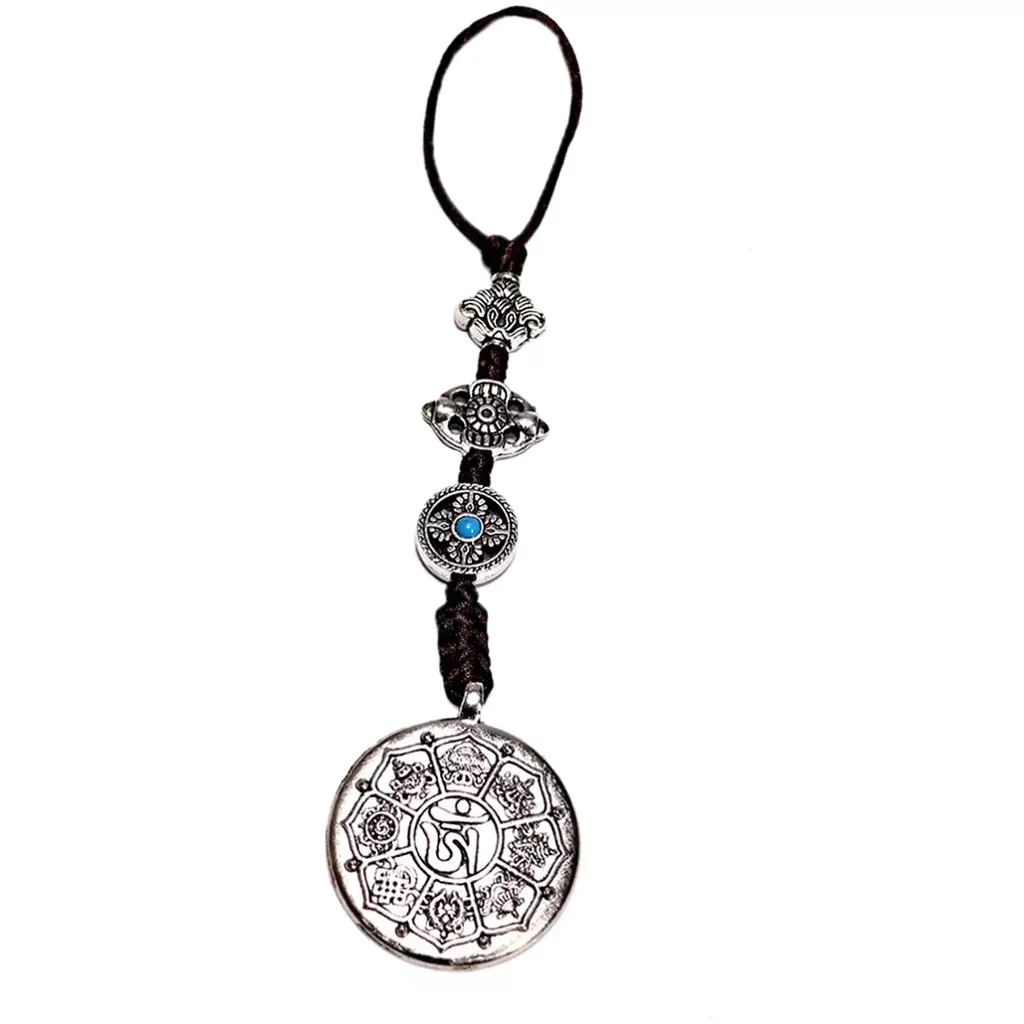 

Tibetan Eight-Trigrams Mirror Double Sided Car Hanging For Birthday 43mm